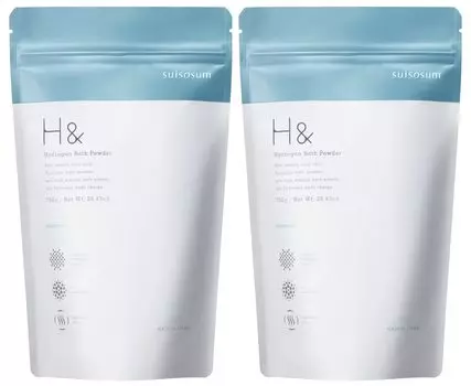 Bath Salts Highly Concentrated Hydrogen Carbonated bubbles envelop your entire body x Gift x Domestic x Measuring spoon of H&Ash& [Warm included] (Set