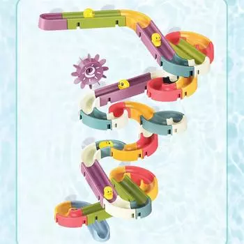 Игрушки для ванной Ванная комната Водный распылитель Игрушка Сборка Трек Гонка Бег Сборка Сделай Сам 24PCS