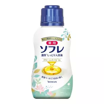 Bathclin Лечебное суфле Насыщенная увлажняющая жидкость для ванны Расслабляющий аромат Sabon Флакон для ухода за кожей Тип соли для ванны кусочки [Квази-лекарство] [480 мл] 1,0