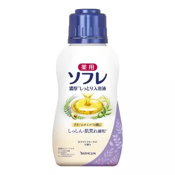 Bathclin Medicated Souffle Rich Moist Bath Salt White Floral Scent 480mL Bath Salt be used with Moisturizing Type [Quasi-drug] (Can babies)