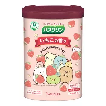 Bathclin Соль для ванн с ароматом клубники 600 г 30 Sumikkogurashi Design [Квази-лекарство] (приблизительно. порции)