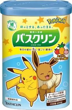 Bathcrine Mixed Fruit Scent Pokemon Package cannot be Powder Type Bath Salt [Quasi-drug] (*Pattern selected) [600g]