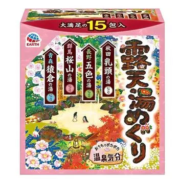 Bathroman hot spring trip 4 seasons open-air bath salt 15p, 450g, 1 piece