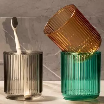 Bathroom Cup Simple Toothbrush Cup Hotel Home Water Juice Cup Anti-fall Colorful Plastic Cup Bathroom Free Shipping