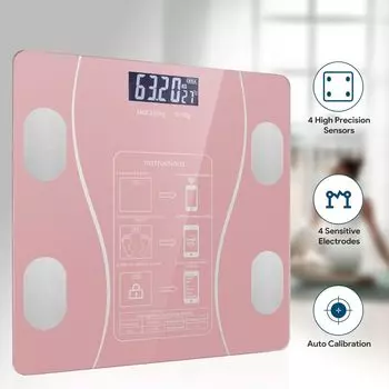Bathroom Scale Special Electronic Scale for Body Management and Fat Loss Bluetooth Body Fat Scale Home Weight Scale with Led чёрный
