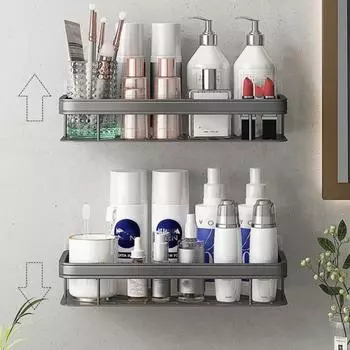 Bathroom Shelf Nail-free Shelf Shower Corner Shelf No Drill Wall Corner Shelf Wall Shower Shampoo Rack Bathroom Accessories