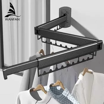 Bathroom Shelves Stainless Steel Nicke Clothesline Nice Quality Single Line Hotel style Clothes Drying Line For Bathroom 7121