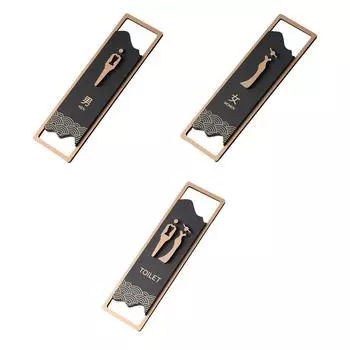 Bathroom Sign Wall Hanging Plaque Self Adhesive 3D Restroom Sign for Shops Office Public Door or Wall Commercial Business