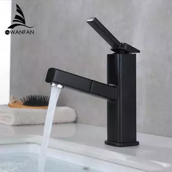 Bathroom Sink Faucet Basin Faucet Black painted Faucet Single Handle Hole Deck Vintage Wash Hot Cold Mixer Tap Crane 855785