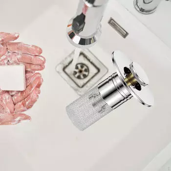 Пробка для раковины в ванной комнате, сливной фильтр, антизасоряющий ловушка для волос с фильтром-корзиной для туалета 5.9x6.6x2.2cm