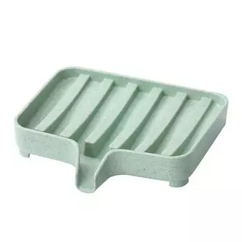 Bathroom Soap Dish Bath Storage Box Drain Tray Holder Soaps Holder for Bathroom Toilet Kitchen Rack Cases Supplies Gadgets 1pcs белый