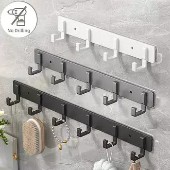 Bathroom Towel Hanger Hook Wall Hook Clothes Hook Living Room Door Back Clothes Hook Non Perforated Bathroom Hooks Coat Hook
