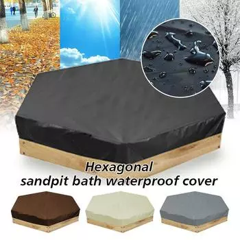 Чехол для ванны, бассейна, пылезащитный чехол для джакузи с шестигранной головкой, водонепроницаемый навес для отдыха на открытом воздухе, чехол для СПА-зонта во дворе, чехол для детского бункера 140x110x20cm