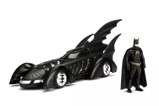 Batmobile 1995 Jada литая модель с фигуркой 98036 (Бэтмен навсегда) 124