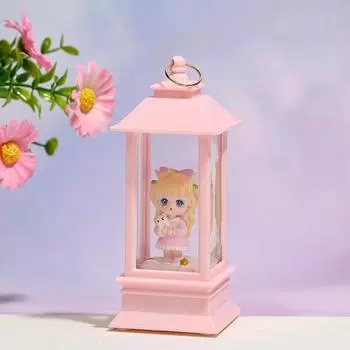 Battery Lamp Night Powered Fourcolor Sweet Cartoon Cute Girl Shaped Light