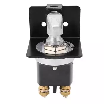 Battery Power Kill Switch Metal 12V 500A Battery Power Off Switch Power Anti Leakage for RV Yacht Truck чёрный