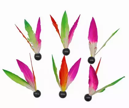 Battledore feathers set of 6 x 20 pieces of 120 commercial (set pieces) (for use)
