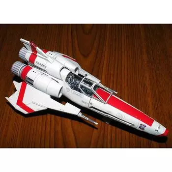 Battlestar Viper 2 Viper Mk2 3D бумажная модель игрушка космического корабля своими руками ручной работы 33 * 22 * 1cm