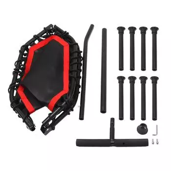 Батут 42 дюйма, восьмиугольный, складной, с Т-образной ручкой, фитнес-батут для домашних тренировок