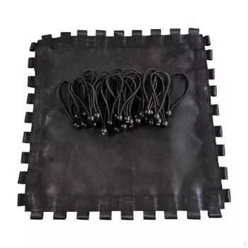 Батутная сетка Квадратная Прыжковая ткань Надежная Высокоэластичная Амортизирующая Подушка