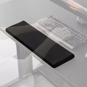 Bauhutte Big Wrist Rest Edge Cover Огромный коврик для мыши Подставка для руки Подставка для локтя BWR-480W-BK чёрный