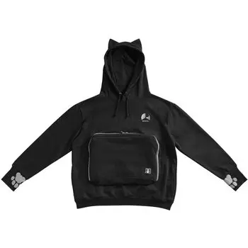 Bauhutte Nyan Garoo Parka 2 Black S size Положите кошку себе в живот Большой карман для кошки (Баухютте) BPA-001-S-BK карман! чёрный