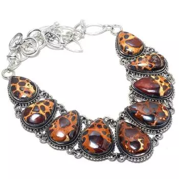 Bauxite Gemstone Handmade 925 Silver Jewelry Necklace 18 JCN484-440