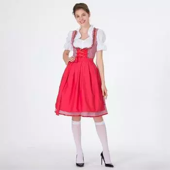 Баварский костюм Уникальное платье Изысканное вышитое платье горничной Для фестивалей Пиво S