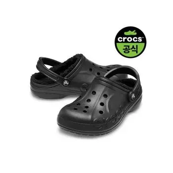 Baya Lined Clog Black For Crocs BLACK BLACKZ060M5W7240