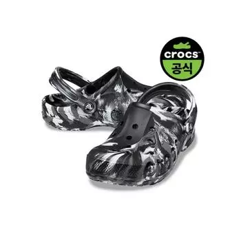Baya Marbled Clog Bkw для Crocs BLACKWHITE Z066 M5W7 240