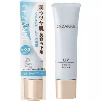 База Cezanne UV Ultra Fit Base EX 01 светло-голубая, 1 шт.