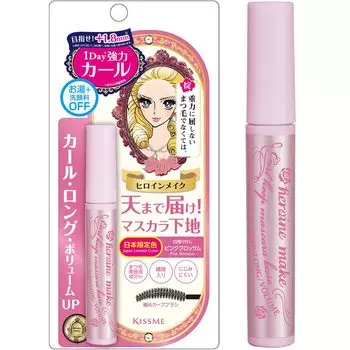 База под тушь для ресниц Heroine Make SP Curl Keep 51 Pink Blossom 6 г Легко смывается горячей водой и мытьем лица База под тушь Strong Curl Keep