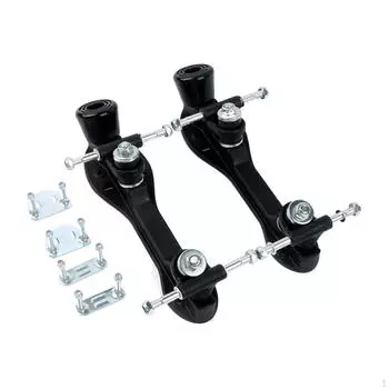 База роликовых коньков 2 ряда с нижней пластиной тормозной головки PU brake 23.8 cm