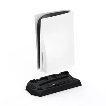 База вентилируемая док-станция охладитель проверка загрузчик для Sony PS5 / PS5 Slim PlayStation 5 PS Play консольная станция поддержка игровой подставки игровые приспособления 35.7*20*3.9cm чёрный