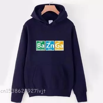 Bazinga элементы таблицы Менделеева зеленый небесно-голубой желтый одежда для пар осень-зима флисовые толстовки для девочек и женщин толстовка унисекс L