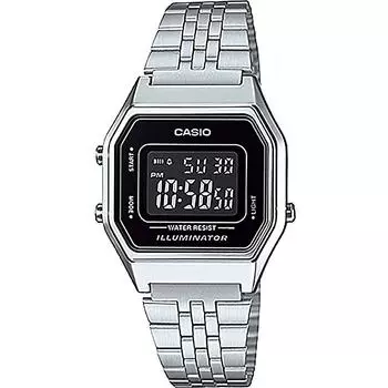 БАЗОВЫЕ ЦИФРОВЫЕ ЖЕНСКИЕ ЧАСЫ Casio Базовые цифровые женские часы [Casio] [Продукт] LA680WA-1B серебряный