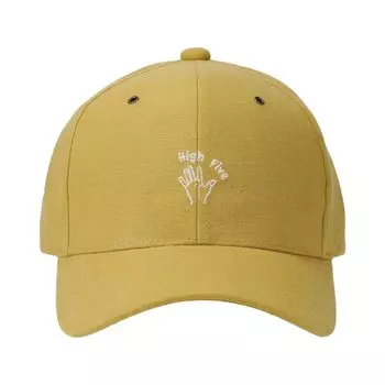 Базовая кепка Enchi Linen Hand Sign Cap из конопляного льна с вышитым мини-логотипом, бейсбольная кепка, антибактериальная, дезодорирующая, легкая, воздушная горчичный