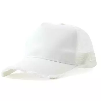 Базовая кепка Enchi Solid Twill Damage Mesh Cap Сетчатая кепка Damage Cap Простая однотонная Один размер подходит большинству всех Белый