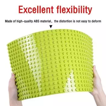 Базовая пластина большого размера, несколько размеров 16x16, 8x8, 4x4, сборочные пластины, крупные детали, фигурки, строительные блоки, детские игрушки