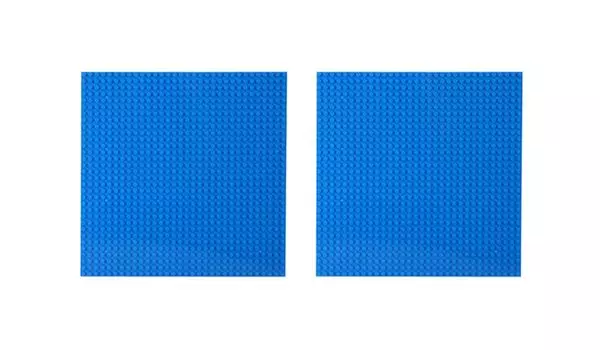 Базовая пластина для блока Lego, синяя, синяя, совместимая с продуктом, базовая пластина, набор из 2 штук 32 x 32