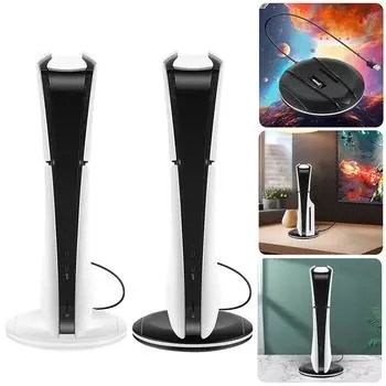 Базовая подставка-держатель Подставка для дисплея Базовая консольная подставка для дисковой и цифровой консоли PS5 Slim для консоли Playstation 5 Slim белый