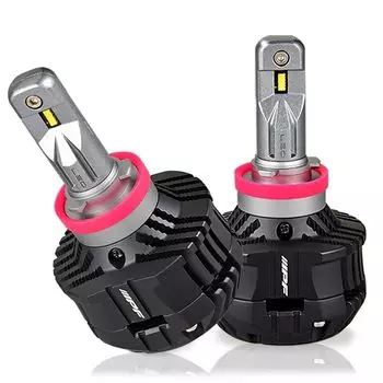 Базовая светодиодная лампа IPF для противотуманных фар H8 H11 H16, общий тип, интегрированный блок управления, глубокий желтый, экстремально желтый, 2400 К, 5200 люмен, модель M с высокими характеристиками