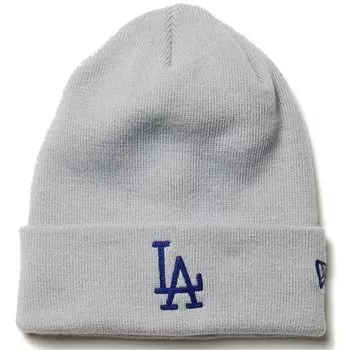 Базовая трикотажная шапка-манжета серая БЕСПЛАТНАЯ БАЗОВАЯ ТРИКОТАЖНАЯ МАНЖЕТА LOSDODCO LGRY [New Era] LA/Light