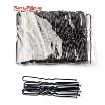 Базовая U-образная металлическая заколка для волос с золотисто-коричневым покрытием, невидимка для укладки волос, салонные аксессуары для волос, надежная фиксация волос