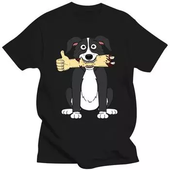 Базовая уникальная футболка для девочек Mr Pickles Collie Cartoon Удобная повседневная хип-хоп подарочная креативная женская футболка унисекс Ofertas Street Wear Shirt 4XL чёрный
