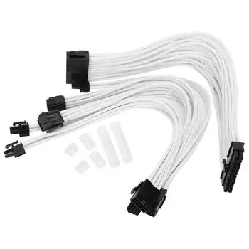 Базовые комплекты удлинительных кабелей, силовой кабель с защитной оболочкой, 18AGW, разъем питания компьютера