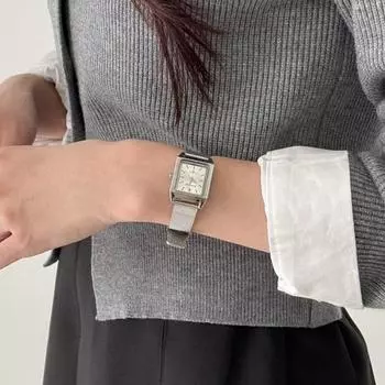 Базовые кожаные металлические наручные часы Blue City Watching, популярные корейские часы