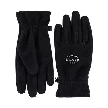 Базовые LUP01UG02 Черные простые зимние перчатки из флиса, LUP01UG02_BK-7000024084