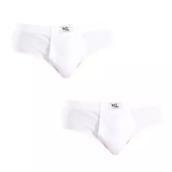 Pack-2 Базовые слипоны из дышащей ткани KL2027 для мужчин L белый