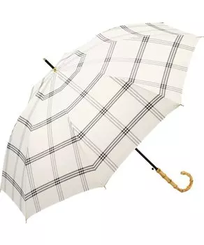 Базовый бамбуковый прыжок проверенный длинный для солнечных и дождливых поездок на работу или для женщин WPC. Зонт, Зонт, Зонт, 63см, Женский, Дни,